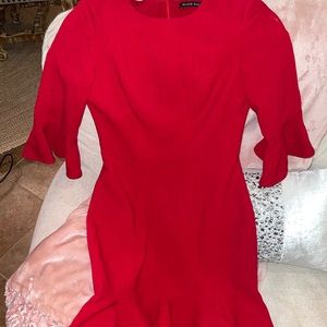 Black halo red Brooklyn sheath dress size 4
